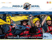 Tablet Screenshot of paddlenepal.com